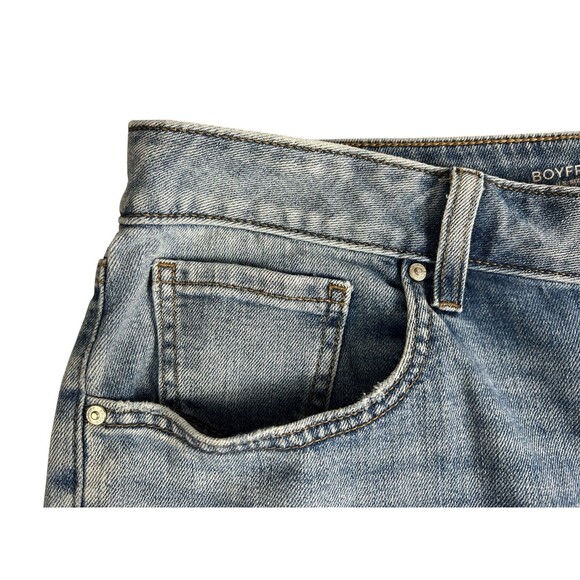 Chico's Boyfriend Ankle Jeans  Size 8r (1) Light Wash Stretch Denim  Boho Casual - Picture 8 of 13